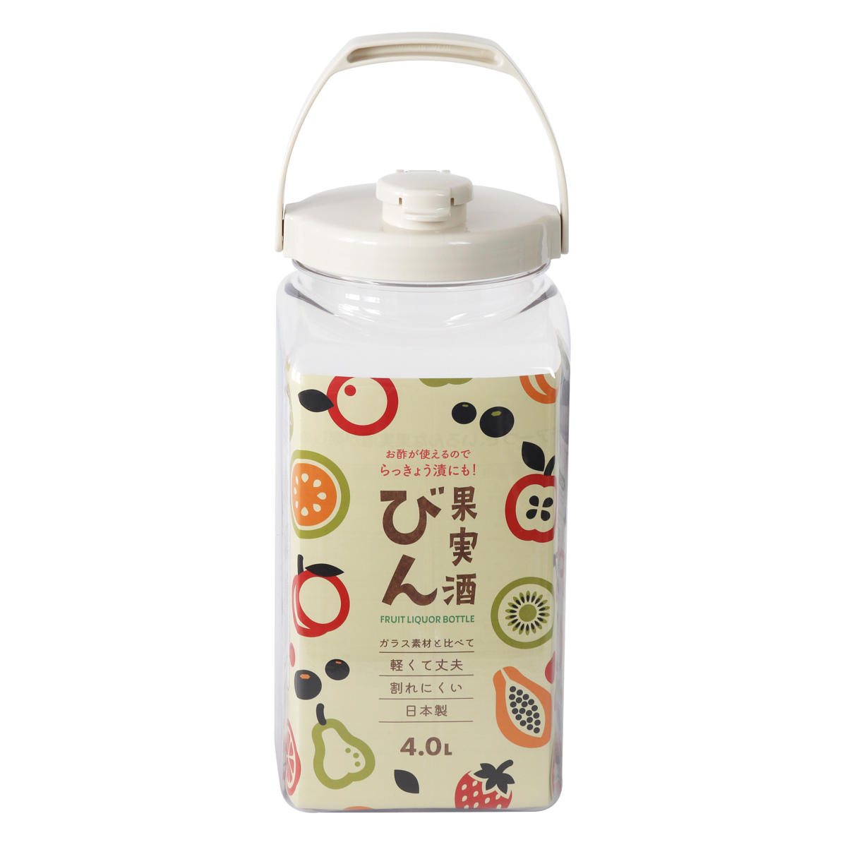 TAKEYA（タケヤ） 梅酒容器 保存容器 果実酒びん S型 4.0L （ 梅酒びん
