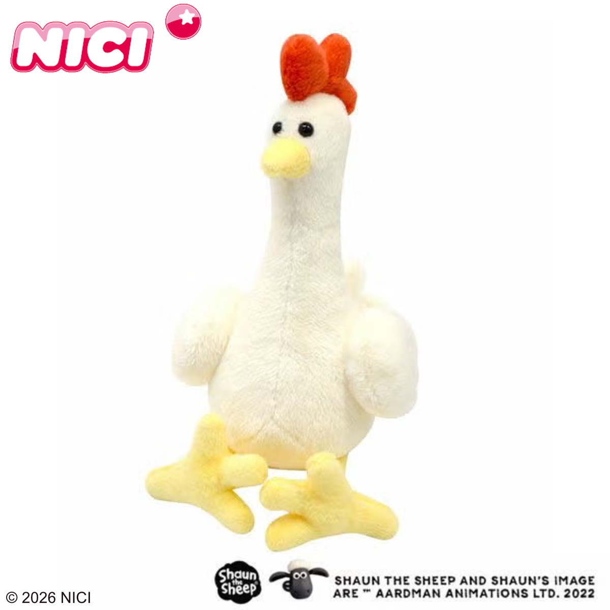 NICI ニワトリ クラシック 20cm ぬいぐるみ ひつじのショーン ( ニキ ヌイグルミ にわとり 手のひらサイズ ふわふわ 動物 雑貨 インテリア )