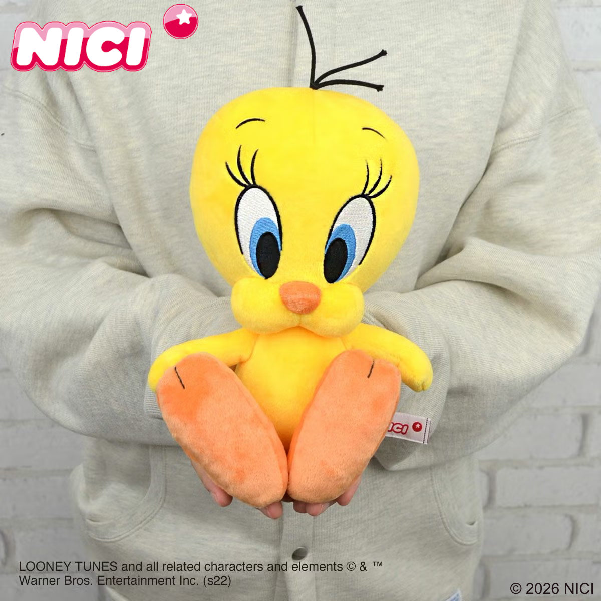 NICI ルーニーテューンズ トゥイーティー ぬいぐるみ クラシック 25cm