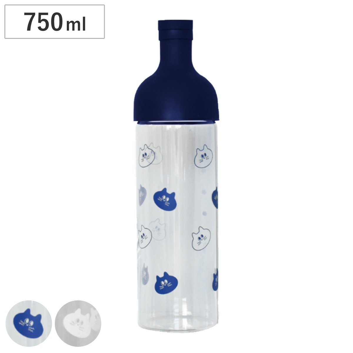ピッチャー いたわりキャット フィルターインボトル （ 750ml 耐熱