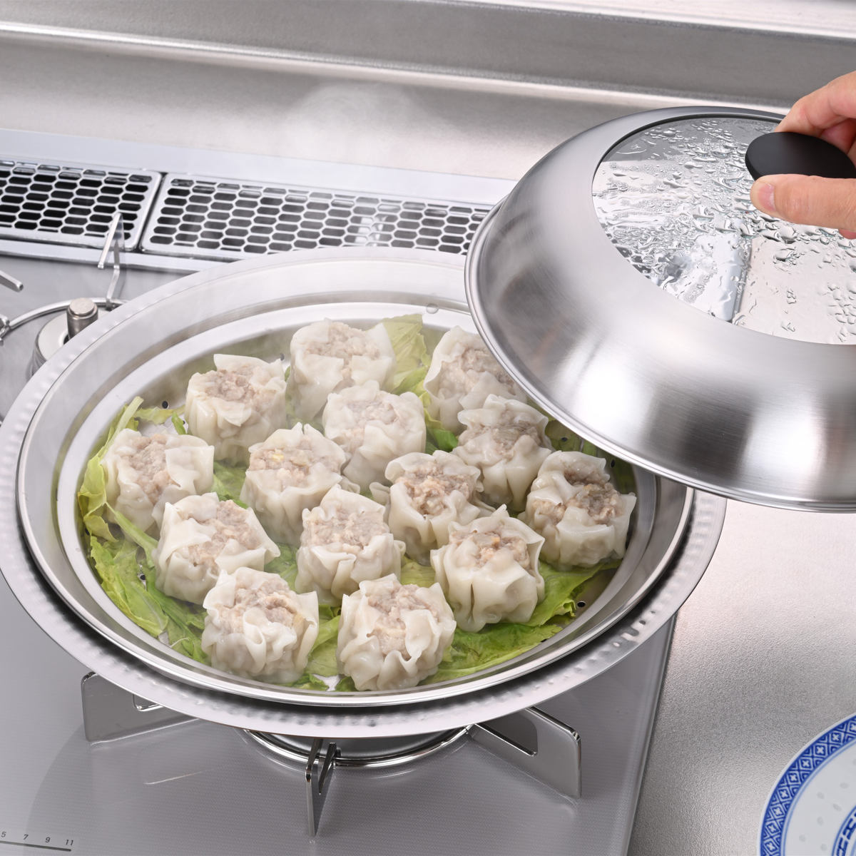 寄せ鍋 26cm 継ぎ目のない ステンレス 卓...の詳細画像2