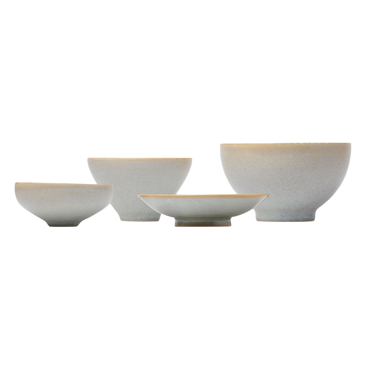 陶器工芸品茶碗4点セット きほんのうつわ 茶碗 よりそう入れ子碗セット （ 食洗機対応 電子