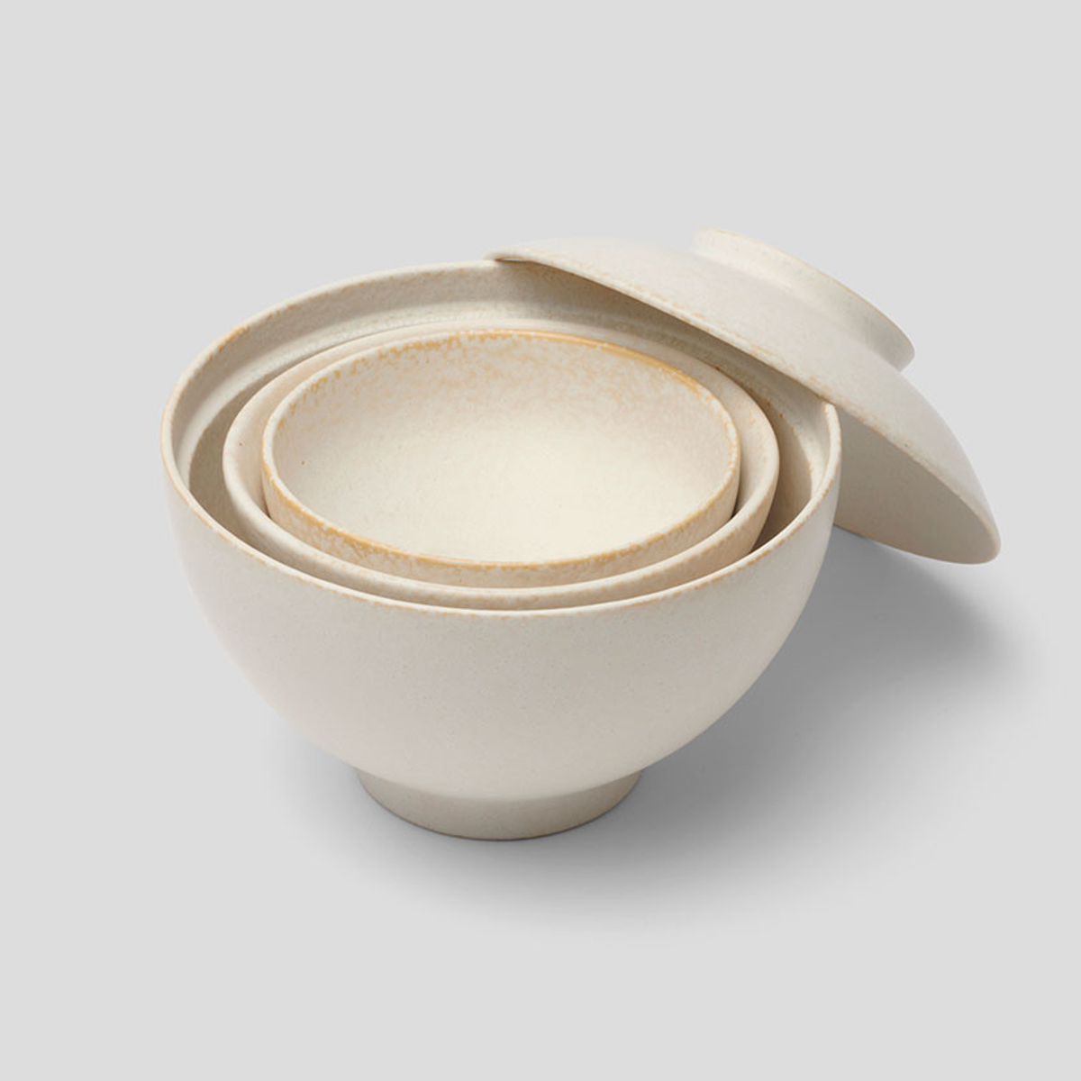 きほんのうつわ 茶碗 よりそう入れ子碗セット （ 食洗機対応 電子