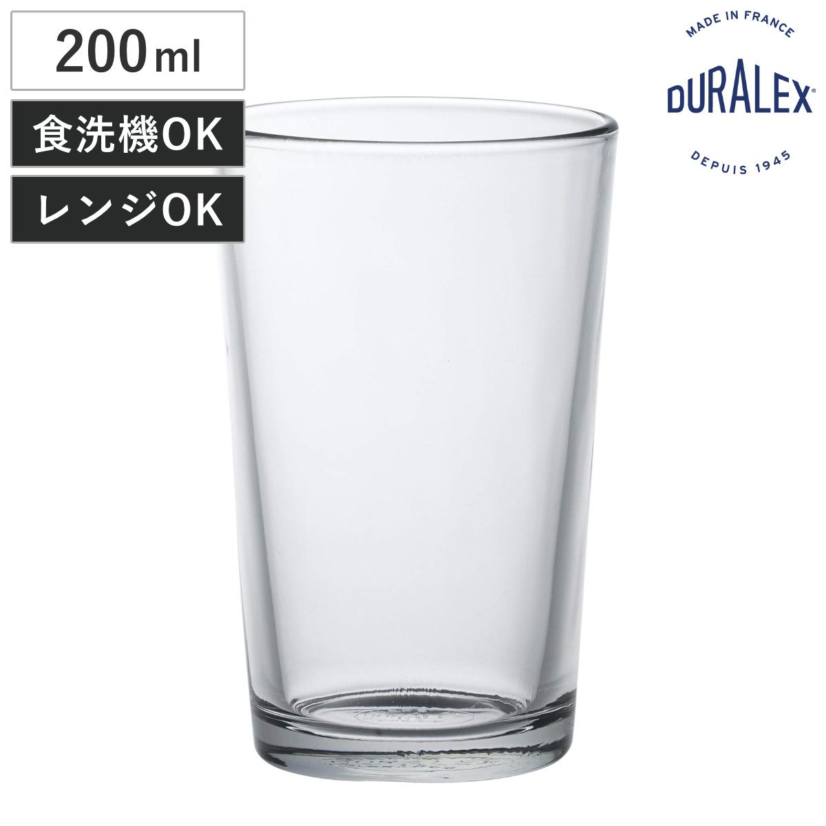 DURALEX �f�������b�N�X �O���X �V���b�v���j 200cc �i Shop Unie 200ml �H��@�Ή� �d�q�����W�Ή� �K���X �R�b�v �^���u���[ �H�� �t�����X�� �j