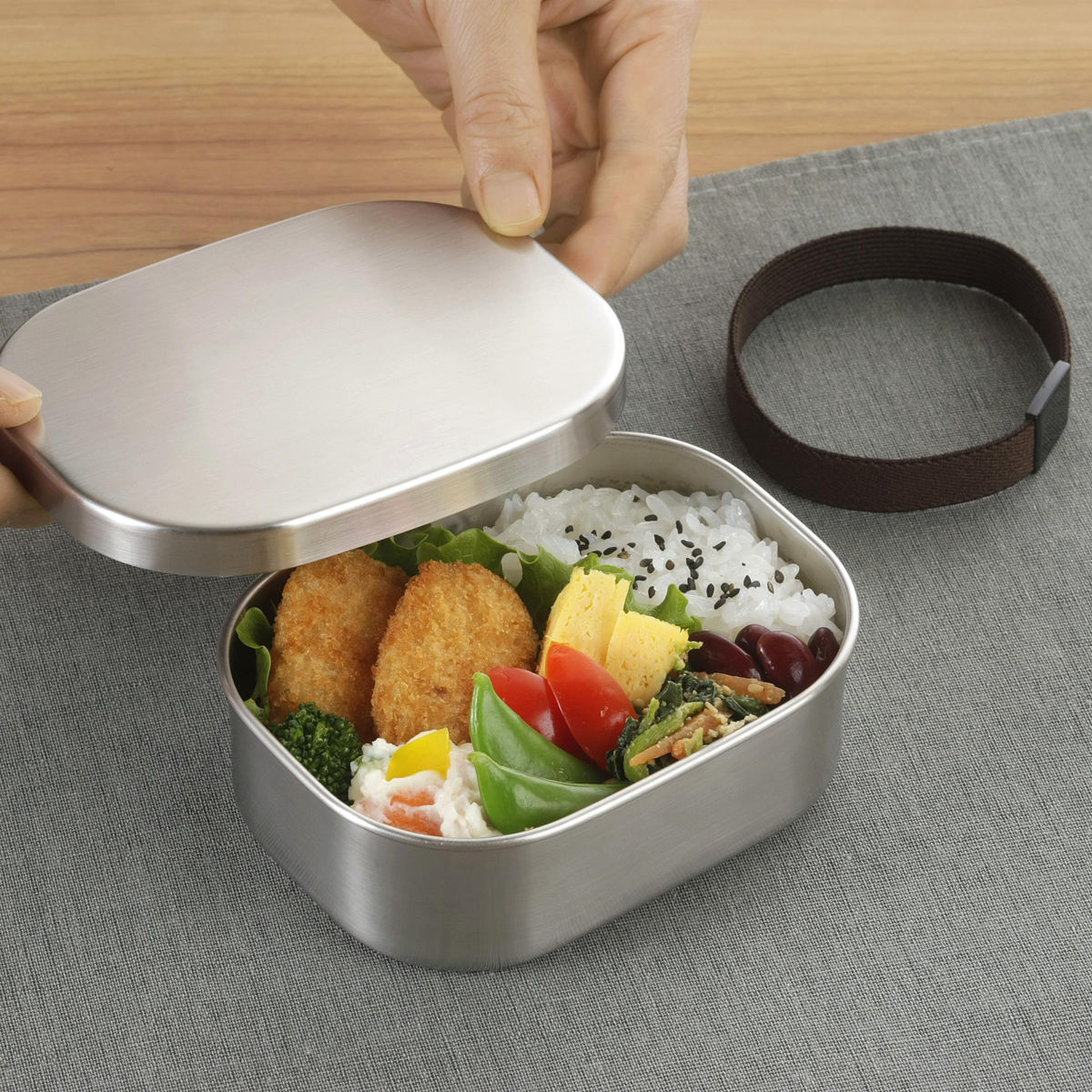 下村企販 ランチボックス 400ml TSUBAME ステンレス 弁当箱 S 日本製