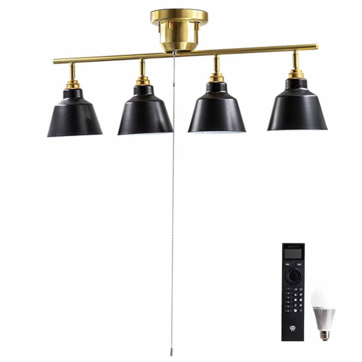シーリングライト 4灯 LED電球付き コラット リモコン付き スポット シーリングライト 4灯 LED電球付き コラット リモコン付き スポット