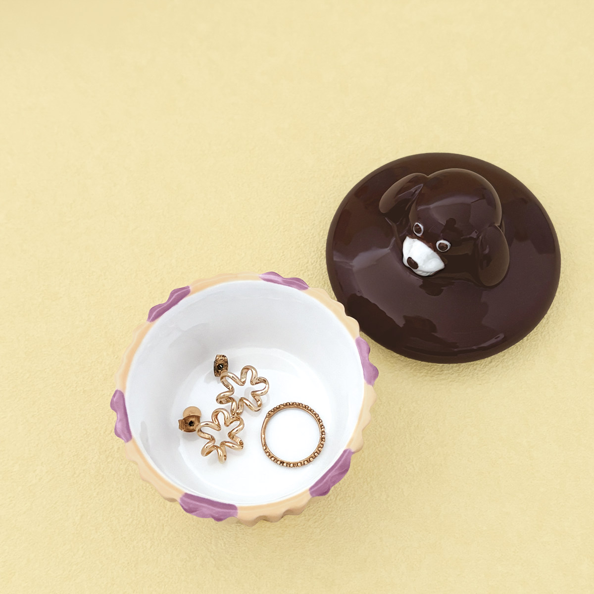 小物入れ カップケーキ アクセサリーケース （ アクセサリー収納 イヌ