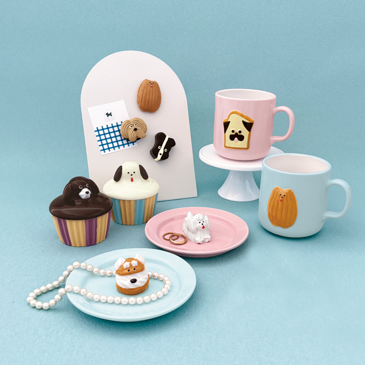 小物入れ カップケーキ アクセサリーケース （ アクセサリー収納 イヌ