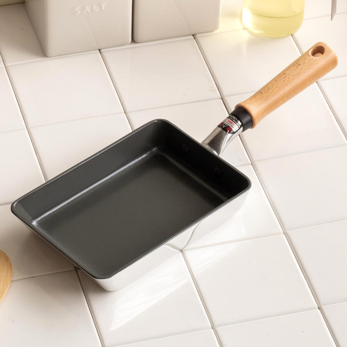 北陸アルミニウム 卵焼き器 13×19cm ガス火専用 セラミックコート セン