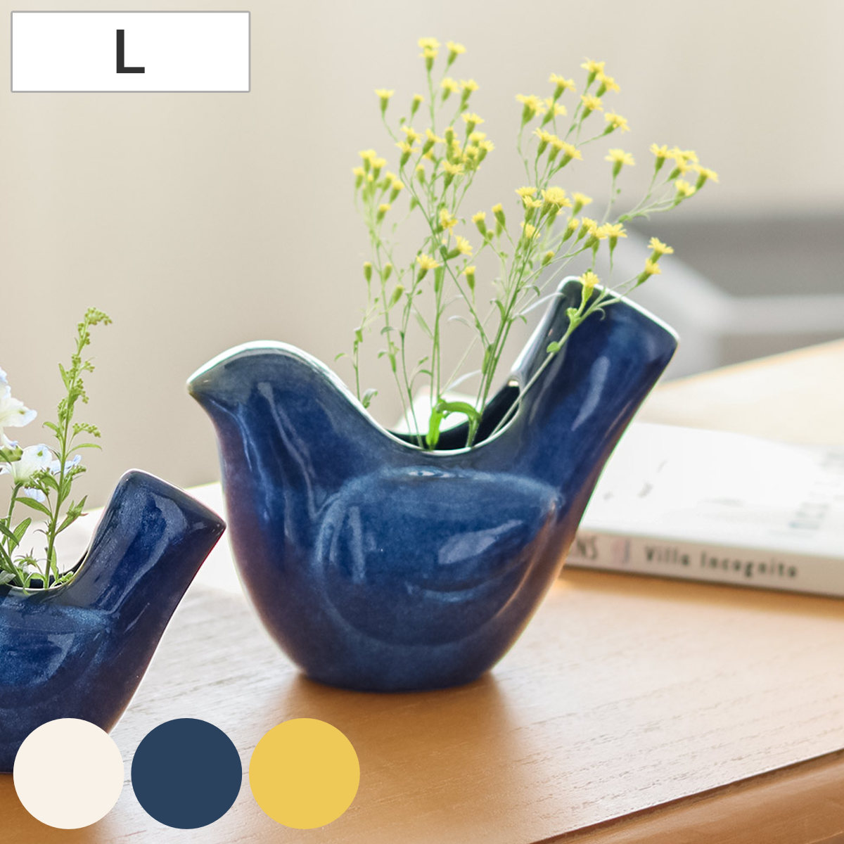 フラワーベース シナリー バード L （ 花瓶 花ビン 花びん 花器