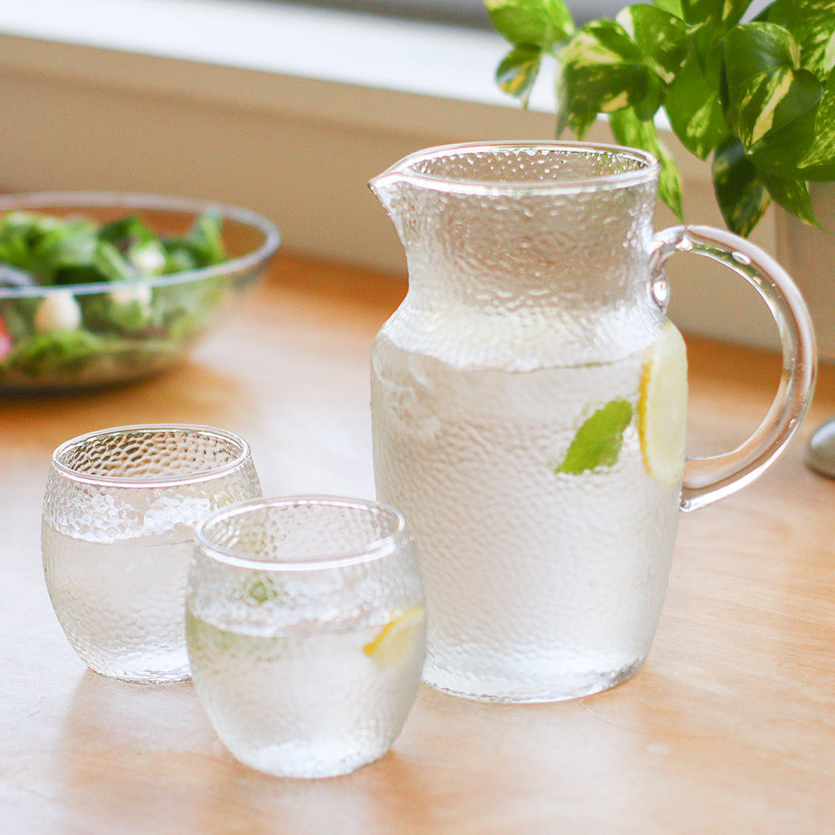 Creer ピッチャー シナリー リサイクルガラスピッチャー 1100ml （ 1.1