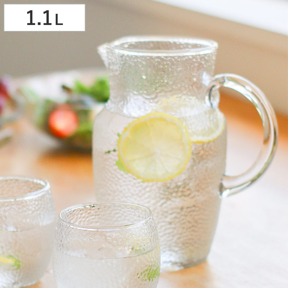 Creer ピッチャー シナリー リサイクルガラスピッチャー 1100ml （ 1.1