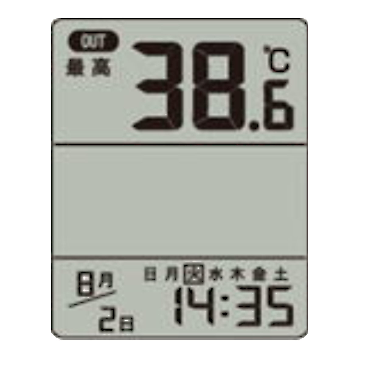 デジタル温度計 最低最高温度計 防滴型 （ 温度計 水温計 室内 室外 2