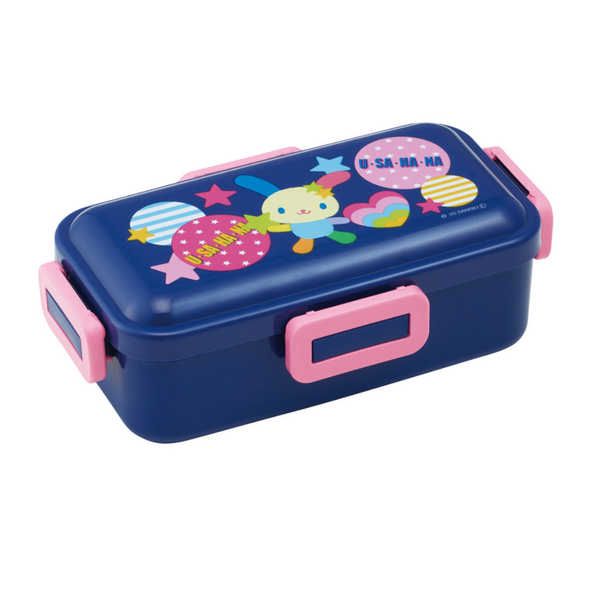 【サンリオ】ウサハナ ランチボックス 弁当箱 お弁当箱 ファミリーサイズ スケーター 弁当箱 1段 530ml ふわっと弁当箱 ウサハナ （ ランチ
