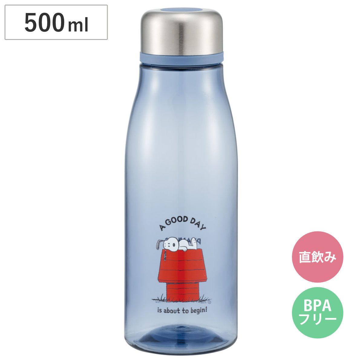 スケーター 水筒 500ml スタイリッシュブローボトル スヌーピー