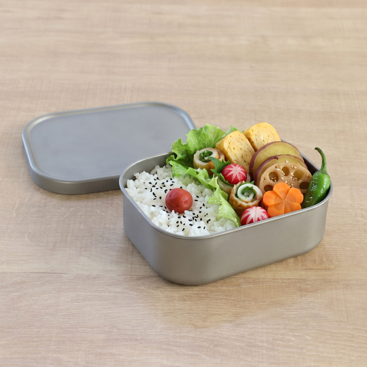 弁当箱 670ml チタン製ランチボックス M （ お弁当箱 ランチボックス