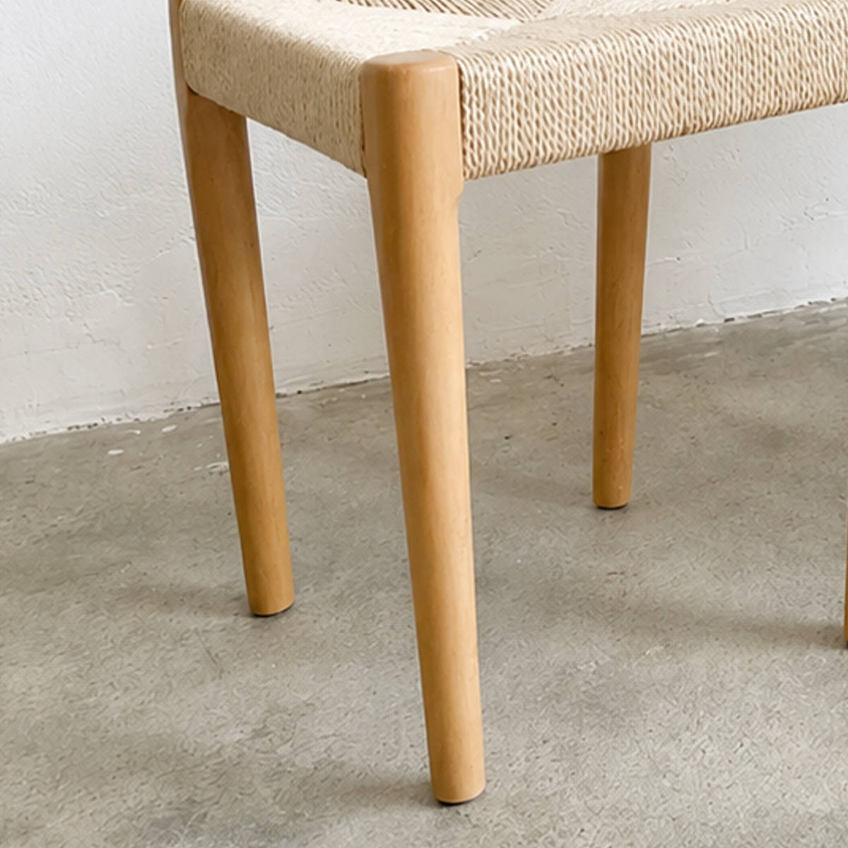スツール 高さ43cm 2脚セット スタッキング 丸脚 北欧風 ノルディック 