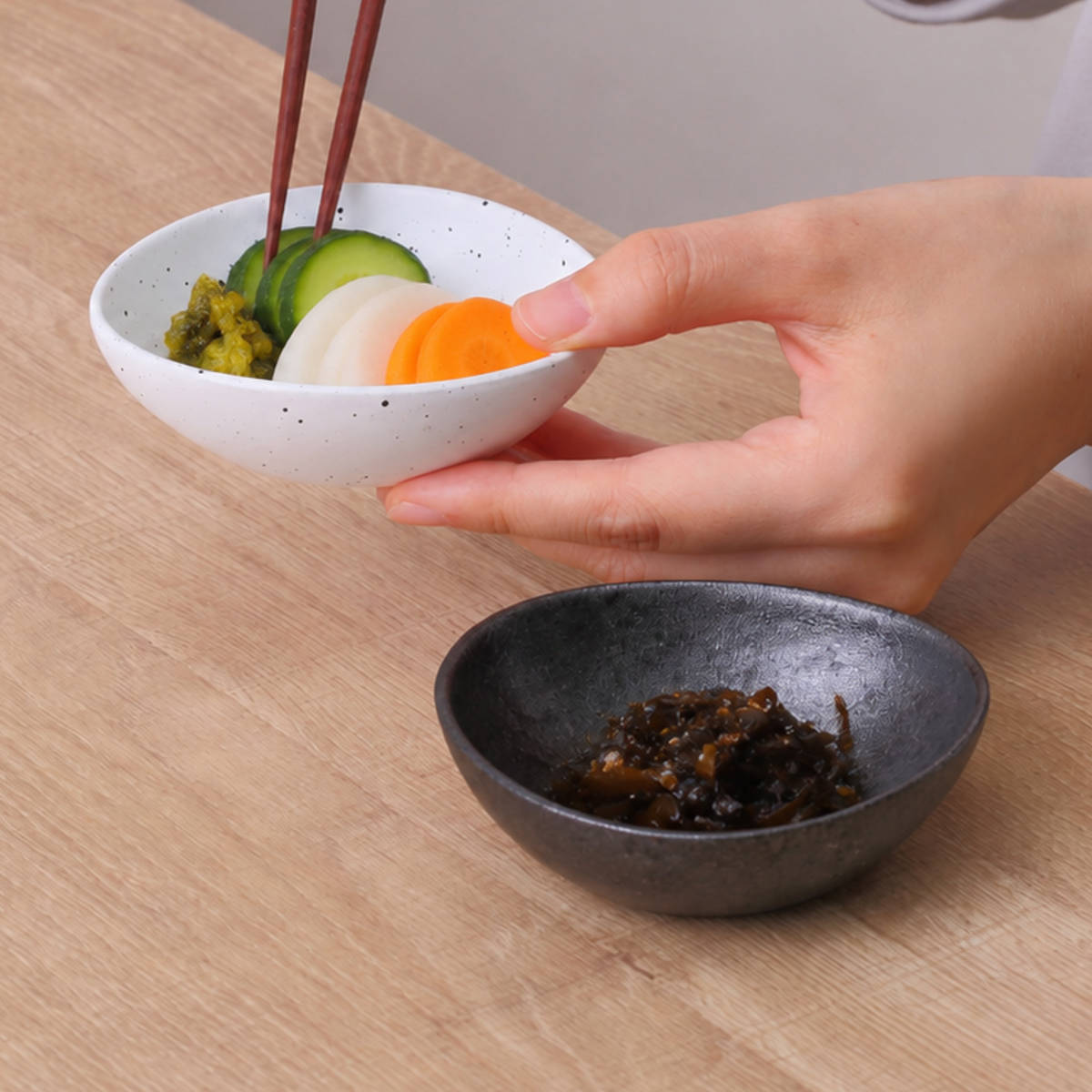 鉢 むすび鉢 小 （ 9.5cm 食洗機対応 電子レンジ対応 アルミ 陶器風
