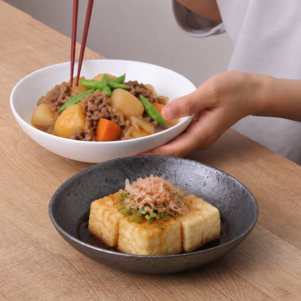 鉢 むすび鉢 大 （ 18cm 食洗機対応 電子レンジ対応 アルミ 陶器風