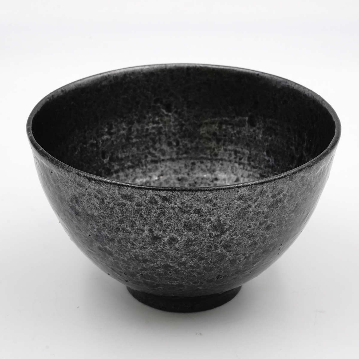 ご飯お茶わん 茶碗 夫婦碗 黒釉 （ 13.5cm 600ml 食洗機対応 アルミ 陶器風 お茶碗