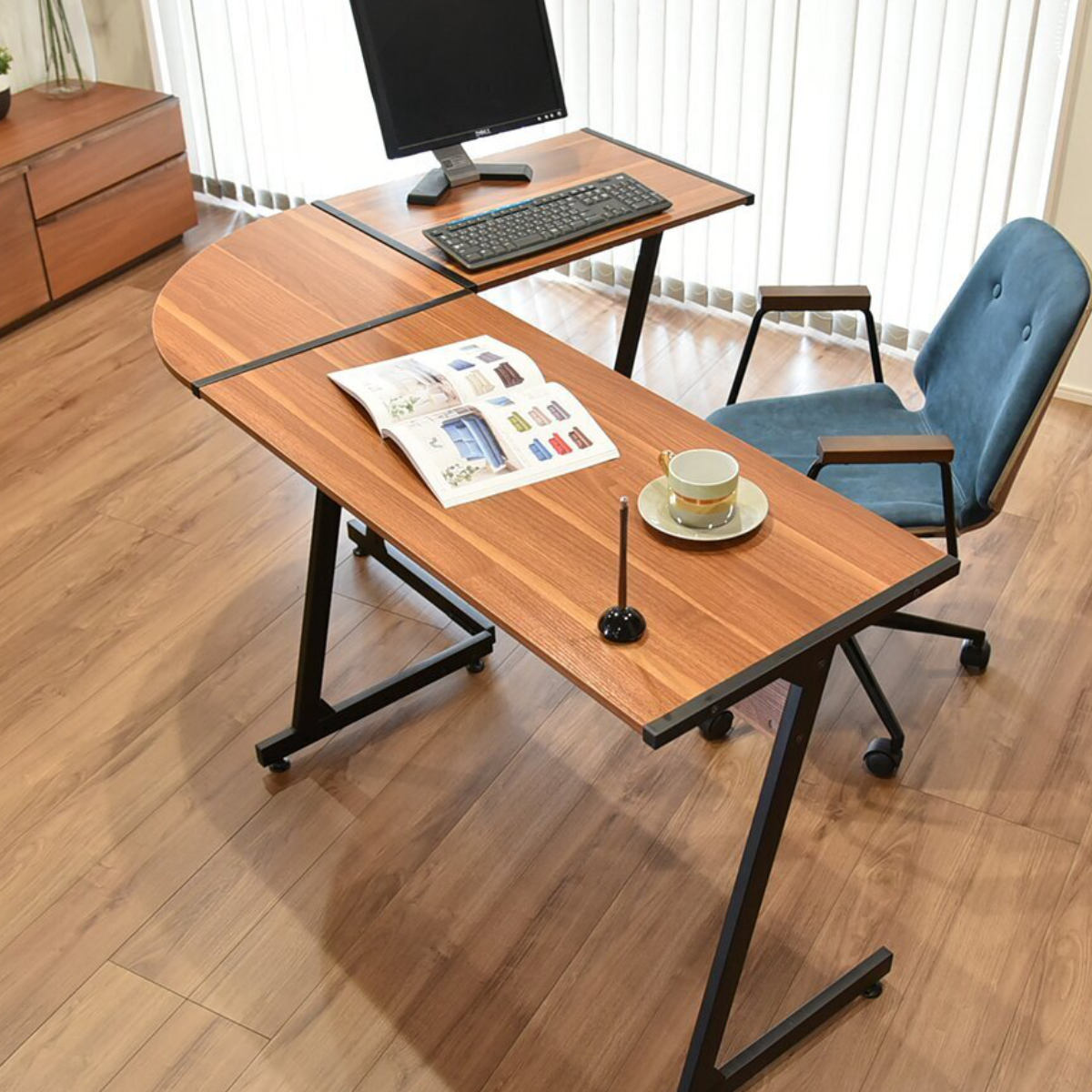 タマリビング コーナーデスク 幅147cm マーキュリー L字デスク
