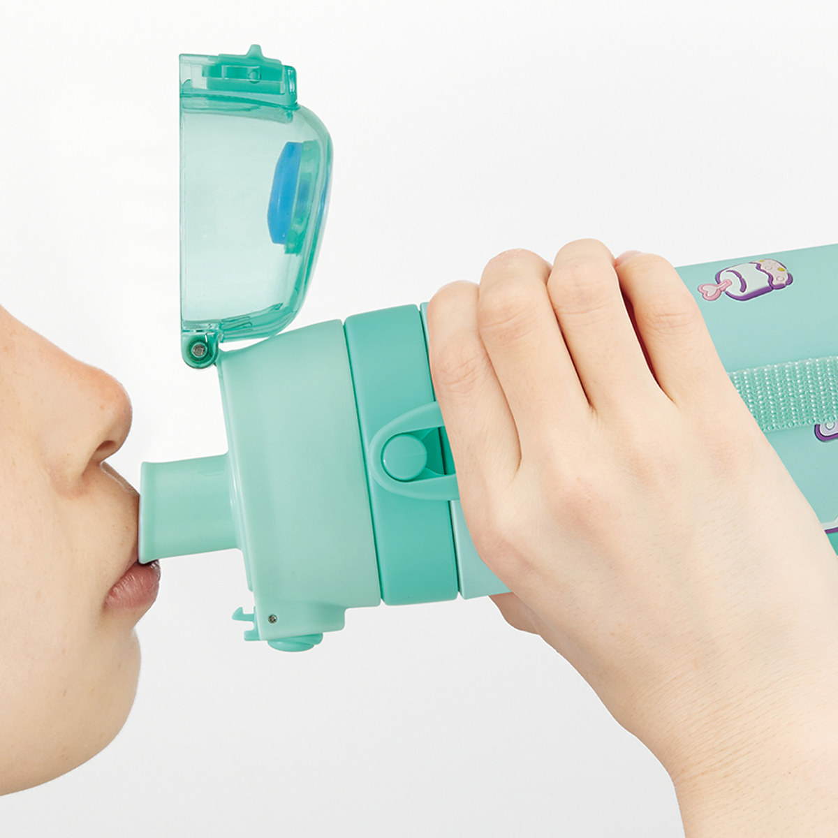 スケーター 水筒 480ml 3Dロック付ダイレクトボトル ハンギョドン
