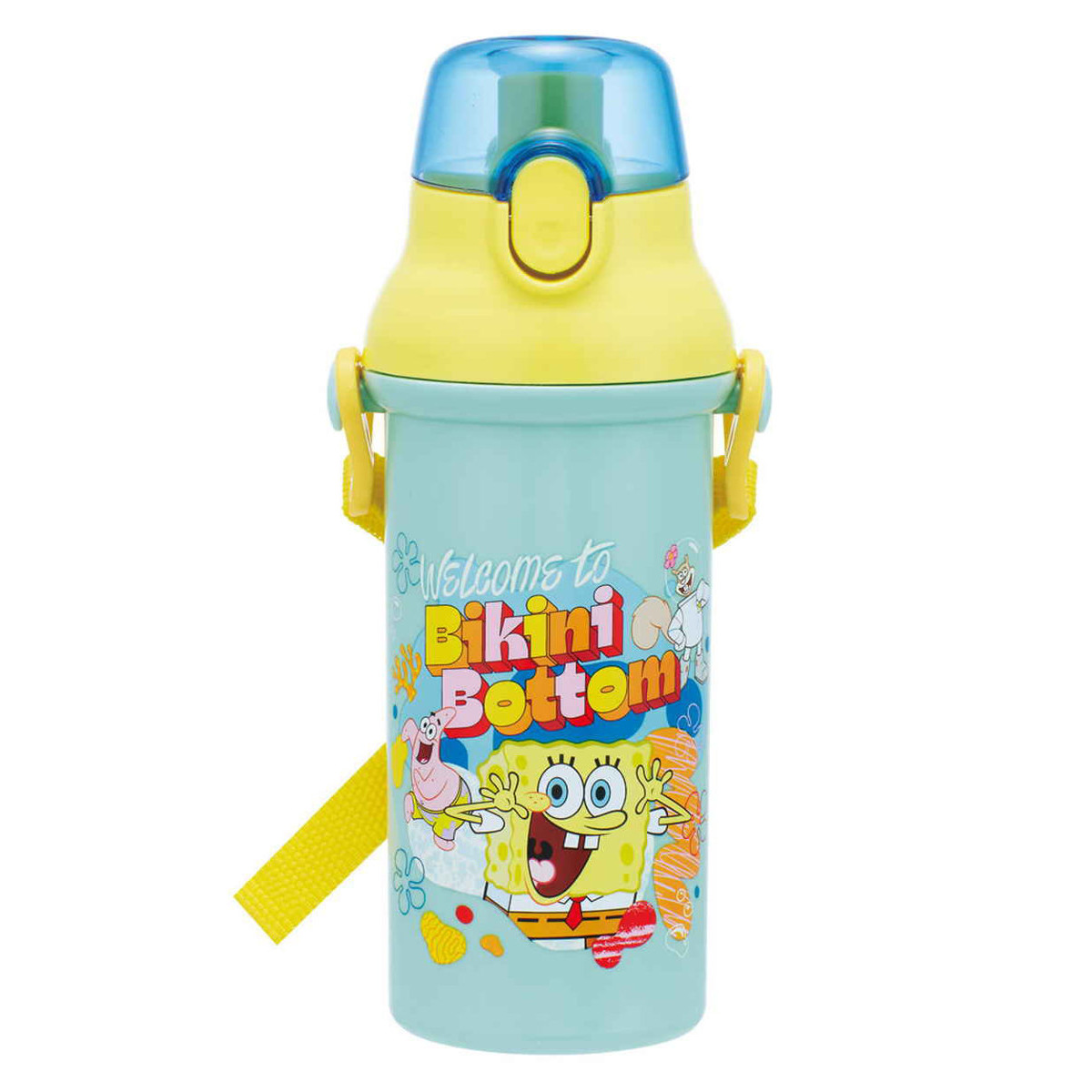 水筒 480ml 直飲プラワンタッチボトル スポンジ・ボブ （ 子供用