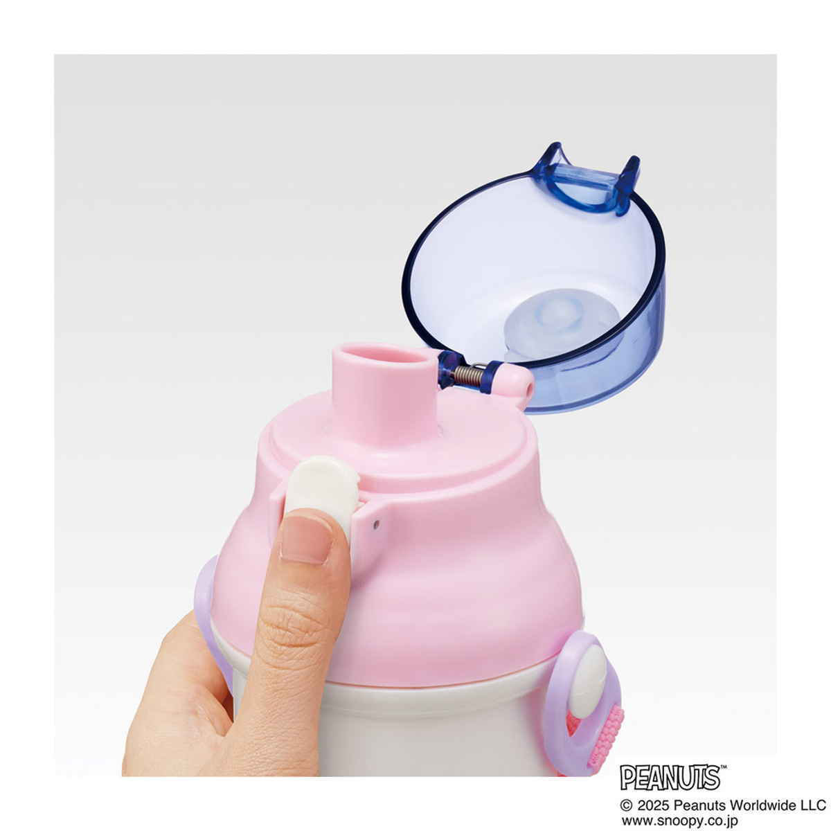 スケーター 水筒 480ml 直飲プラワンタッチボトル スヌーピー ファン
