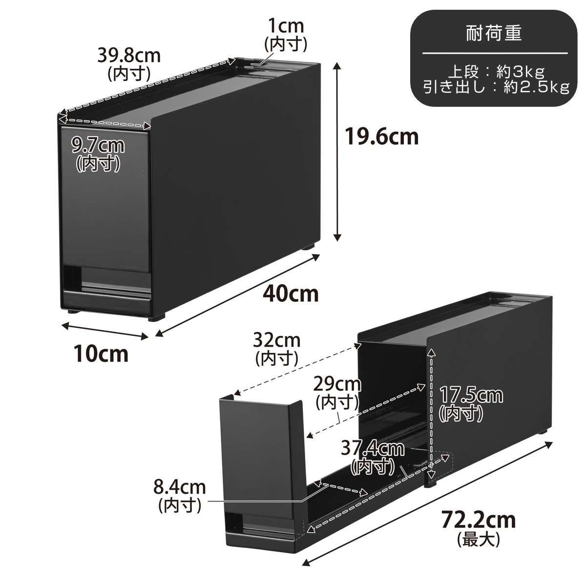 特典付き 山崎実業 towerコンロ横調味料ラ...の詳細画像3