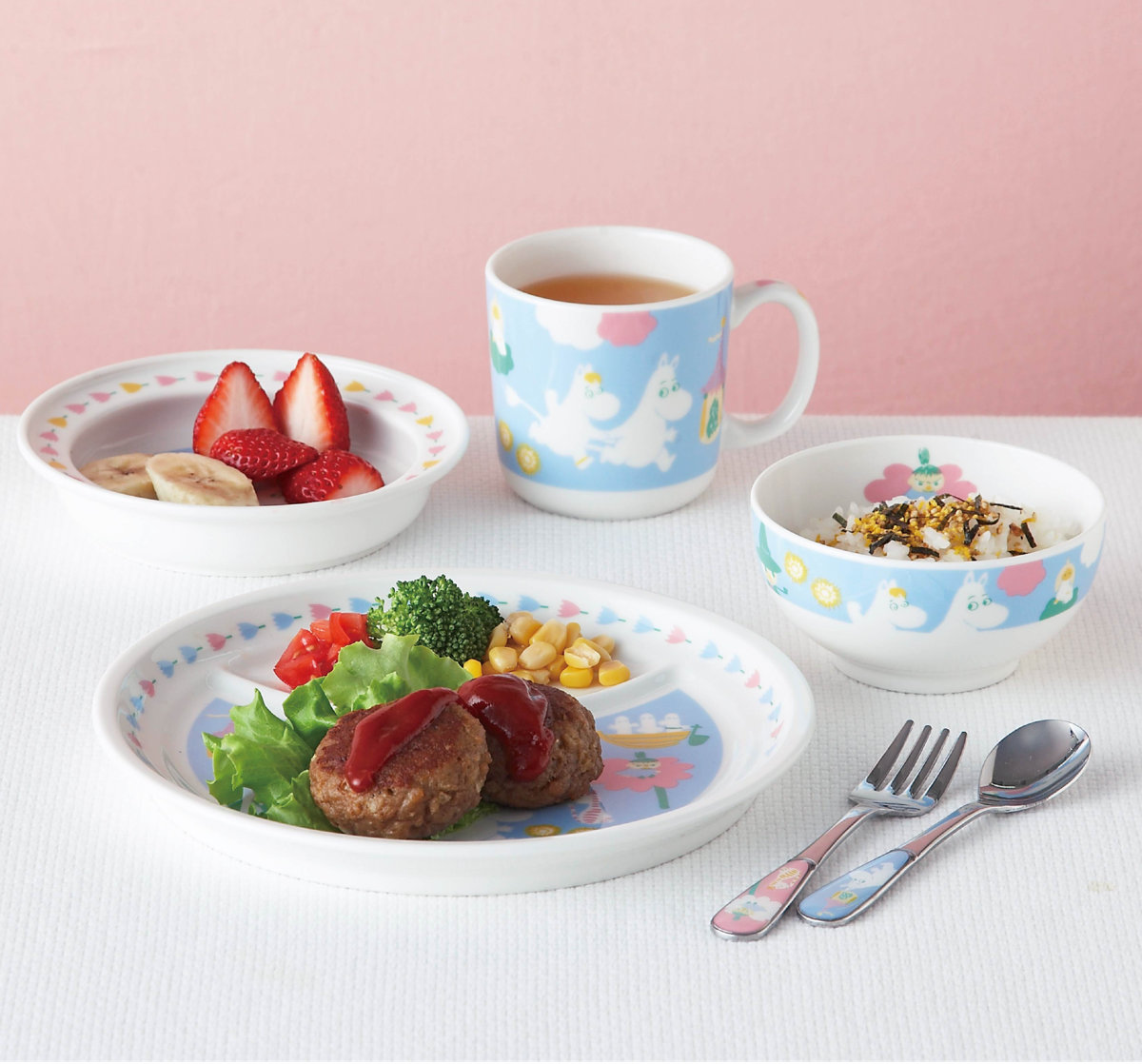 山加商店 子供食器 3ピースセット ムーミン （ 3点セット 子供マグ