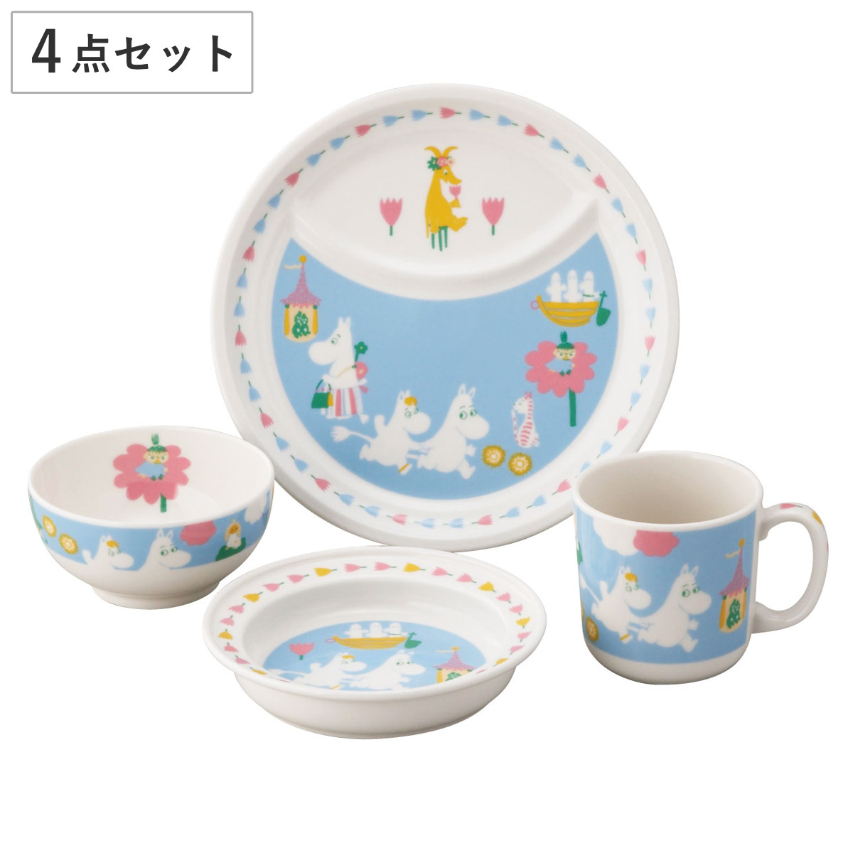 MOOMIN ムーミン 食器 12点セット マグカップ ボウル プレート 山加商店 プレート ボウル プレート＆ボウルセット ムーミン （ 2点