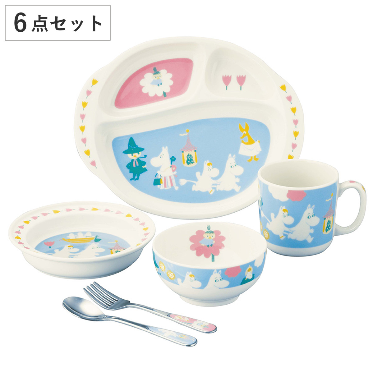山加商店 子供食器 6ピースセット ムーミン （ 6点セット スプーン