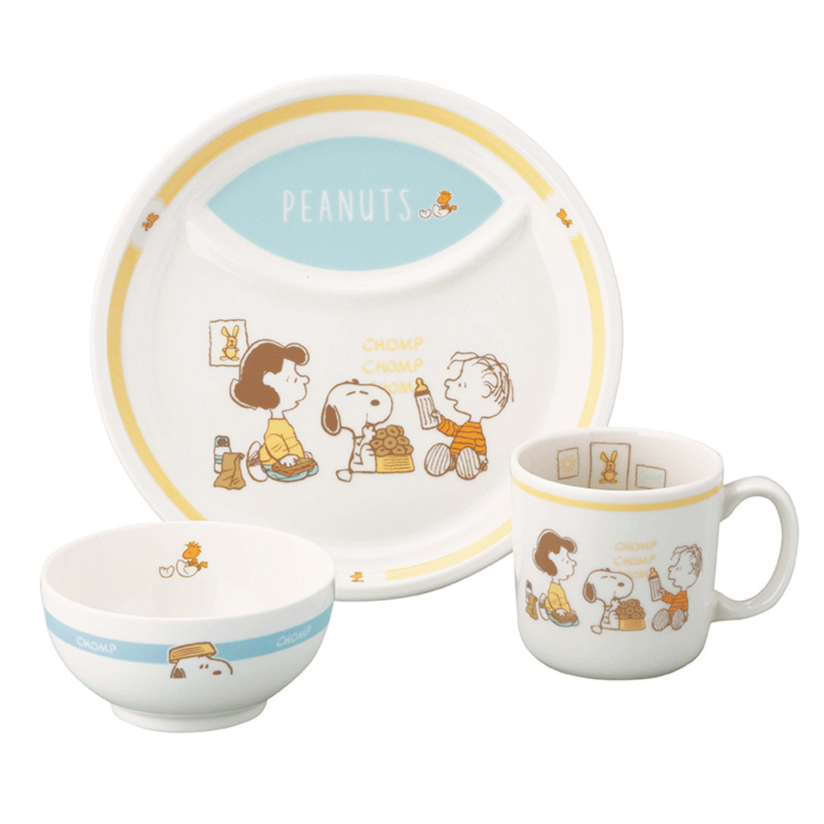 山加商店 子供食器 3ピースセット スヌーピー （ 3点セット 子供マグ