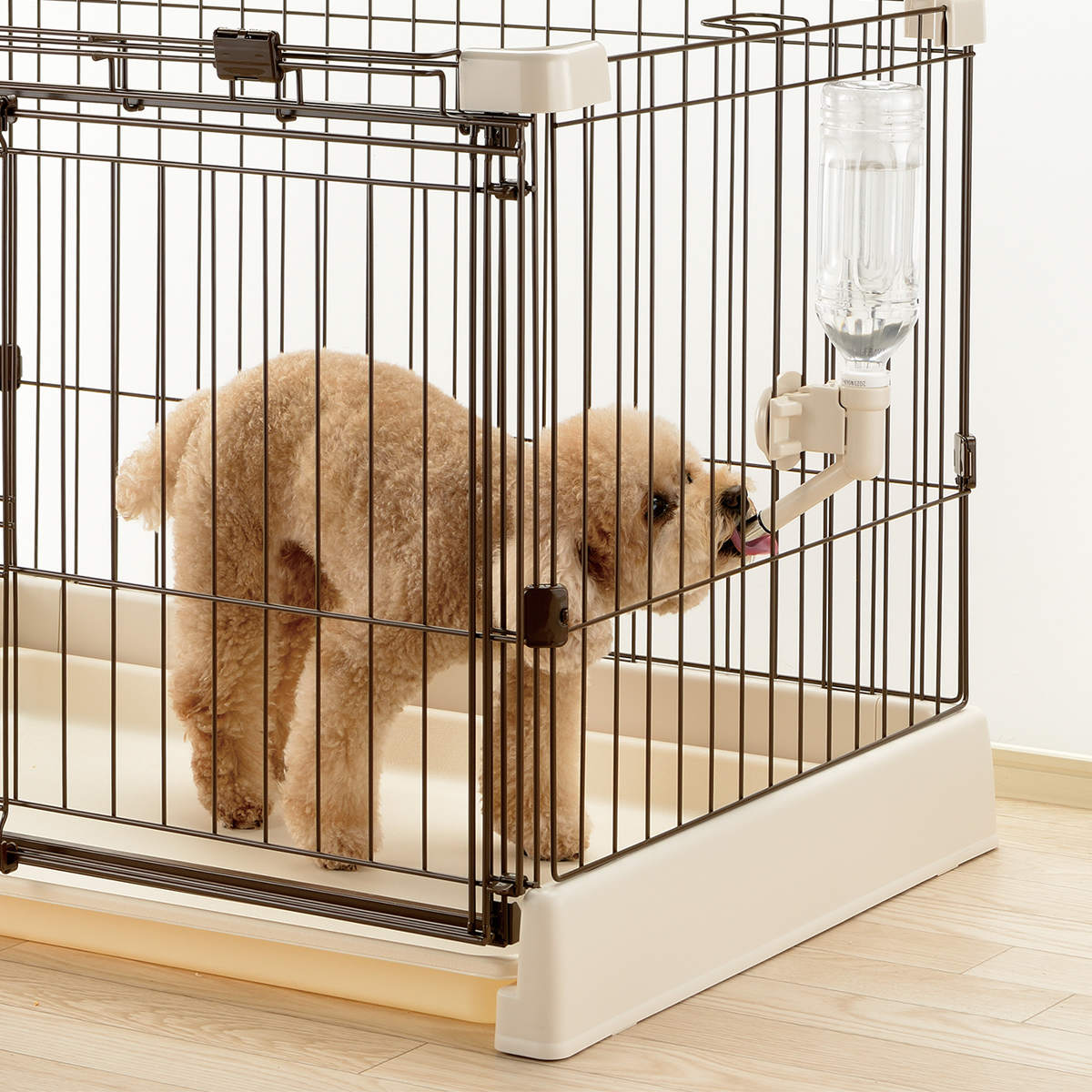 小動物用ケージ セット（ケージ・サイレントホイール・給水器・マット2枚） リッチェル（Richell） 給水器 N ウォーターノズル 500mlペットボトル