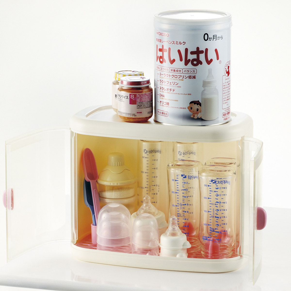 哺乳瓶ケース のせのせ ミルクボックス 水切り...の詳細画像3