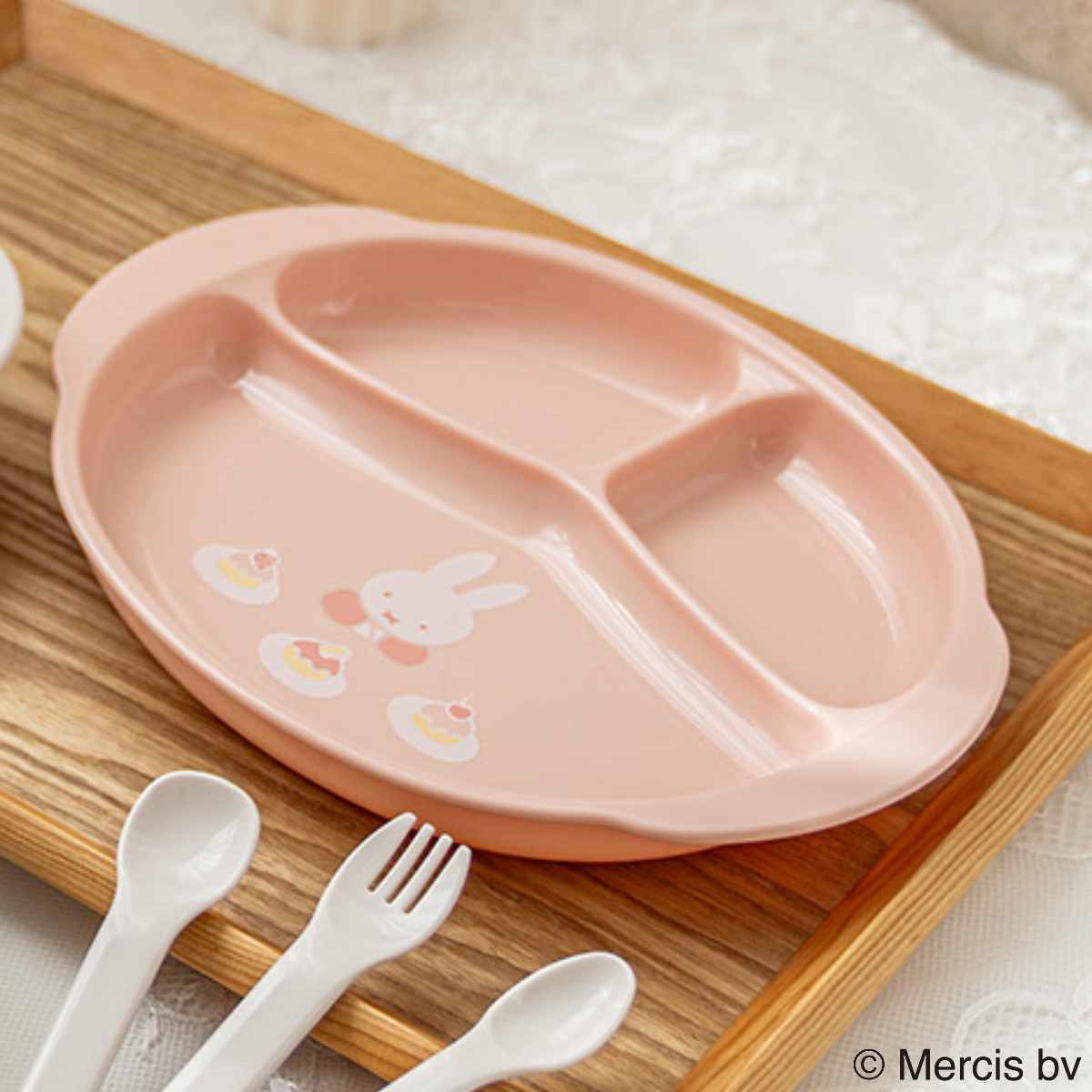 リッチェル（Richell） ベビー食器 ミッフィー ランチ皿 MD 仕切り付き