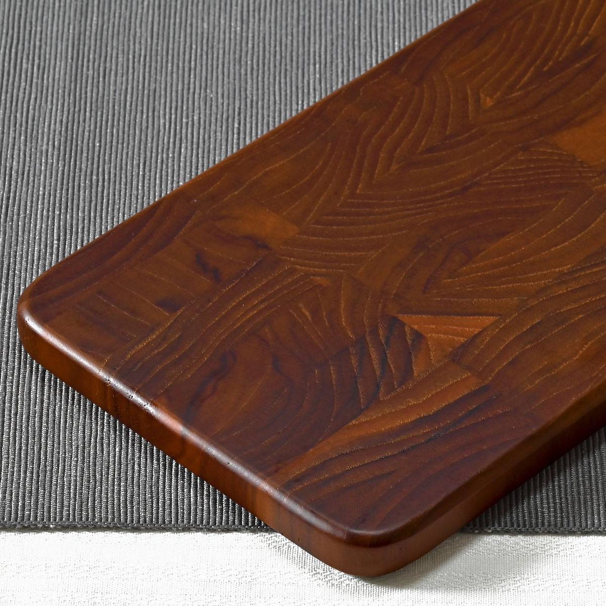 木製まな板 S 20×12.5cm チーク エンドグレインボード カッティング