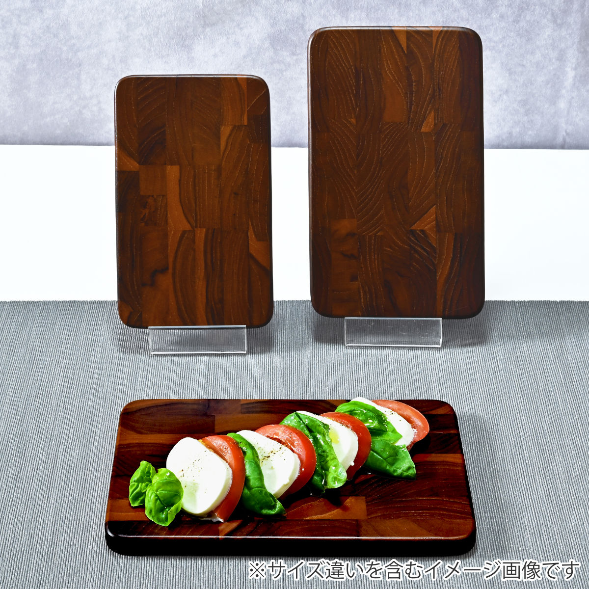 木製まな板 S 20×12.5cm チーク エンドグレインボード カッティング