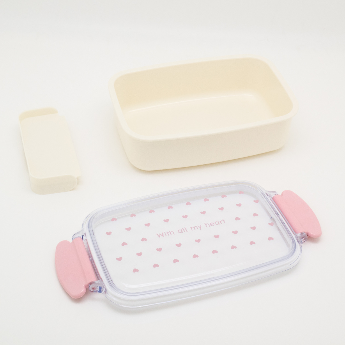 OSK（オーエスケー） 弁当箱 500ml ハート ランチボックス 仕切付
