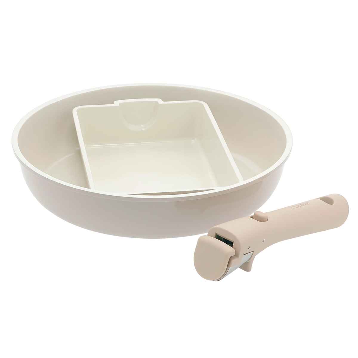 CAROTE フライパン 卵焼き器 3点セット IH対応 ICE CREAM 取っ手が