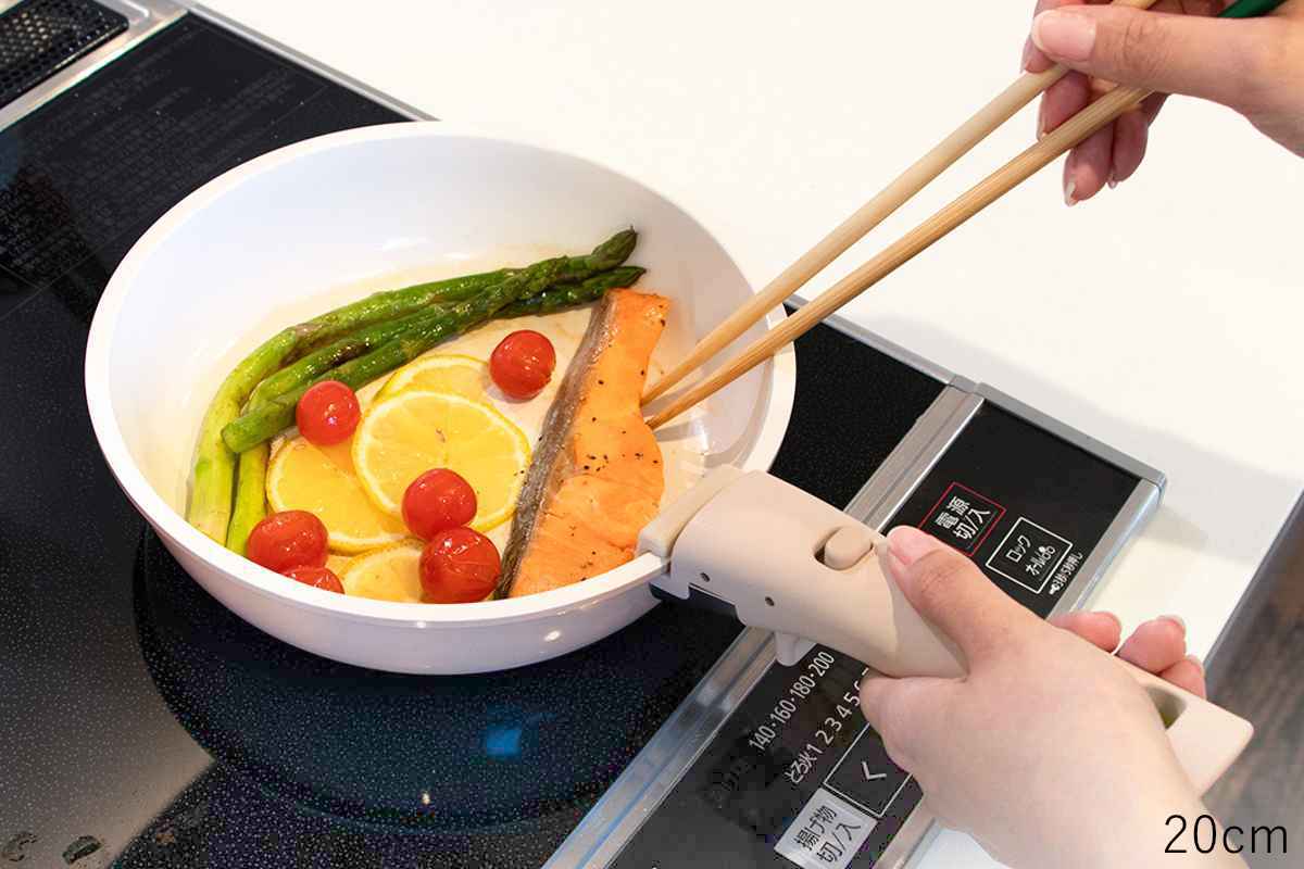 CAROTE フライパン 20cm 26cm 3点セット IH対応 ICE CREAM 取っ手が