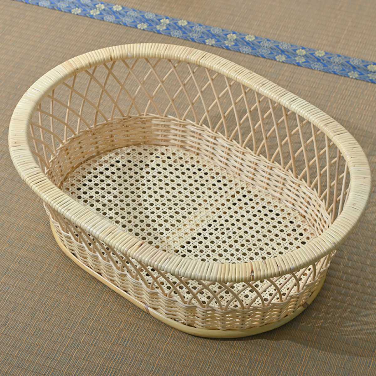 ラタン 脱衣かご 幅55cm 籐 ランドリーバスケット （ かご 脱衣カゴ