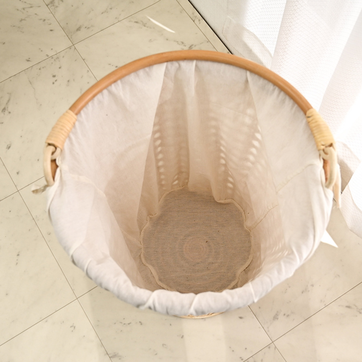 ラタン バスケット 幅40cm 籐 収納かご 小物収納 （ かご 脱衣カゴ