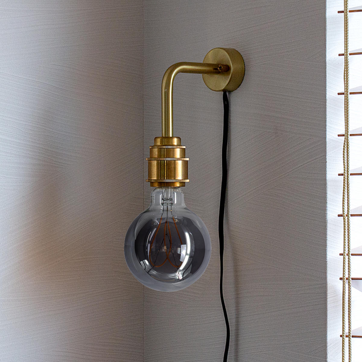 ウォールライト S 1灯 LED エジソン電球付き リアン スポットライト