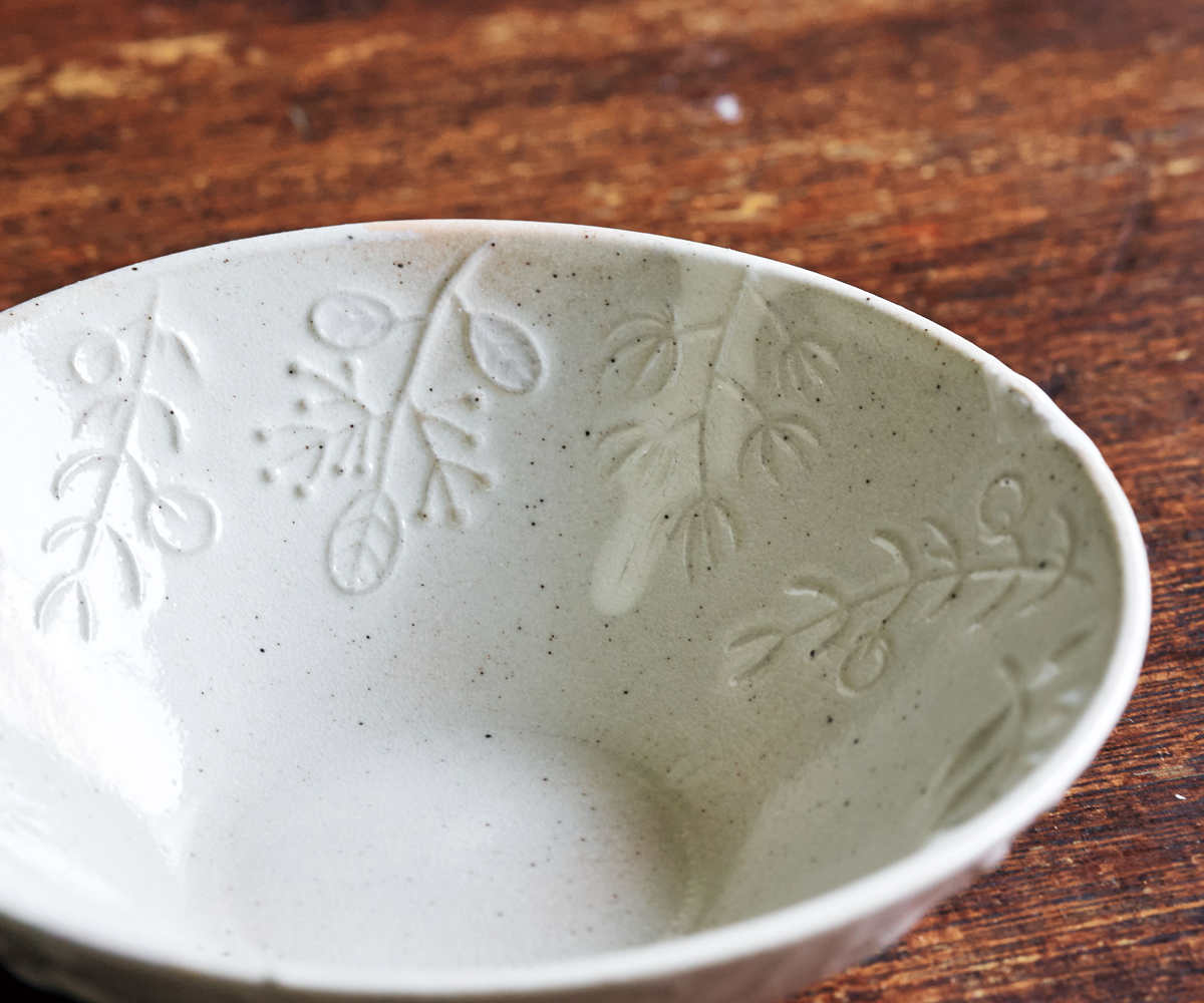 葉形 陶芸皿 3枚組 伊豆高原 作家物 美品 aito製作所 鉢 葉 御本手 取り鉢 3個セット （ 14.2cm 食洗機対応 電子