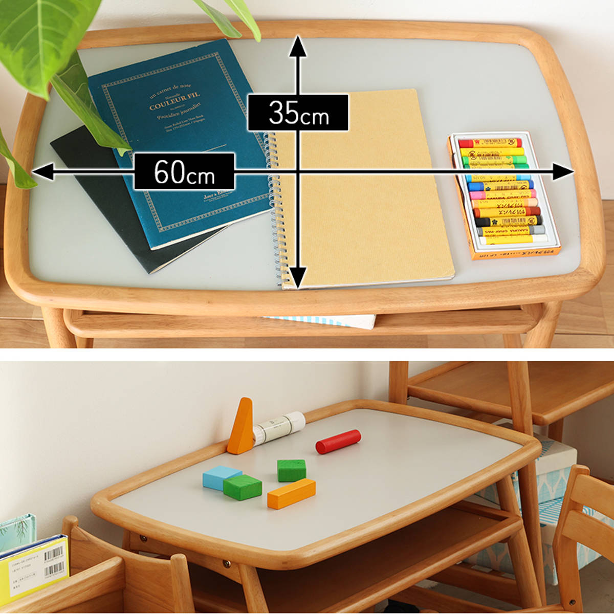 学習机＆椅子 2点セット 高さ調節 木製 北欧風 子ども用 nork note