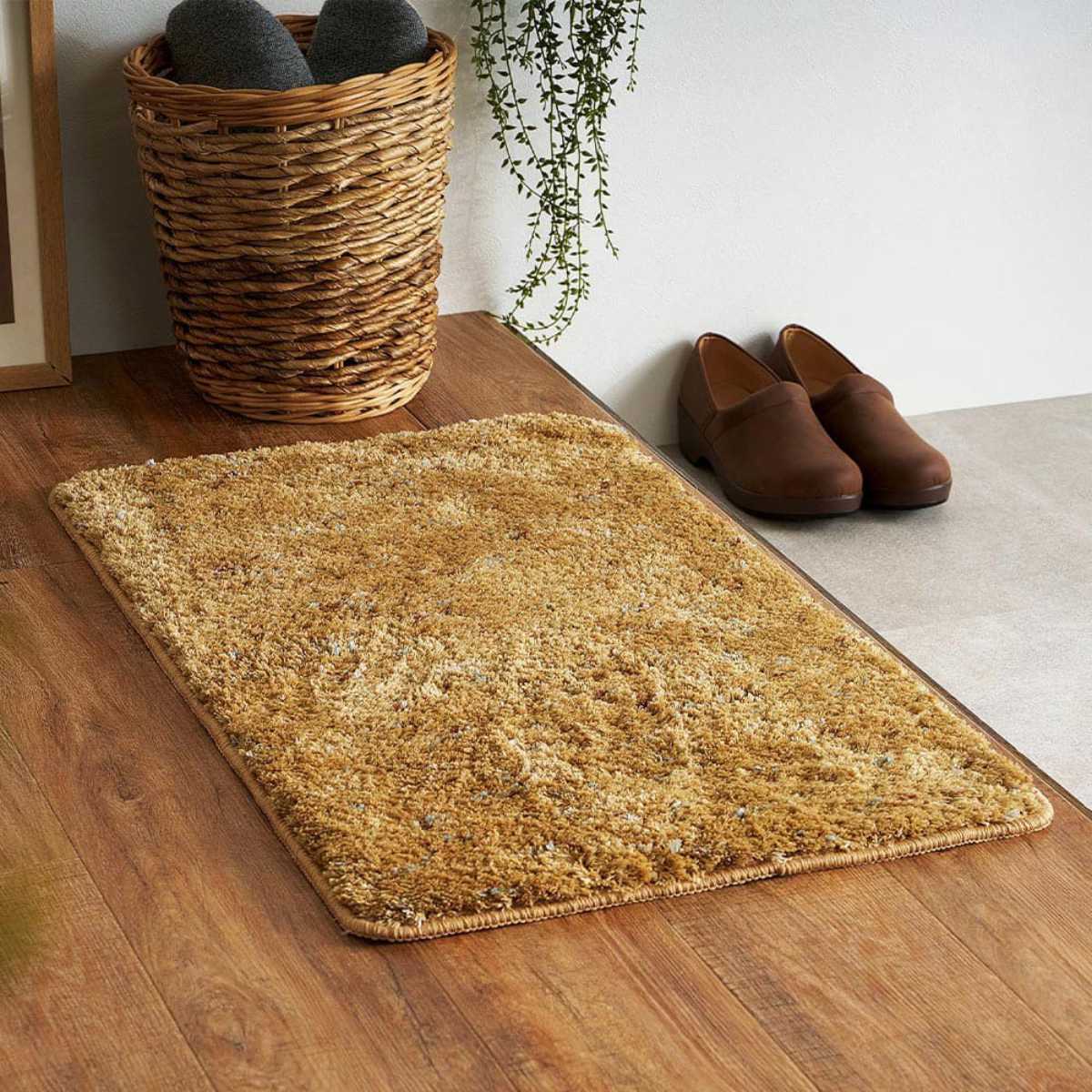 マット ミックスシャギーマット Liva リーヴァ 約45×75cm （ 玄関