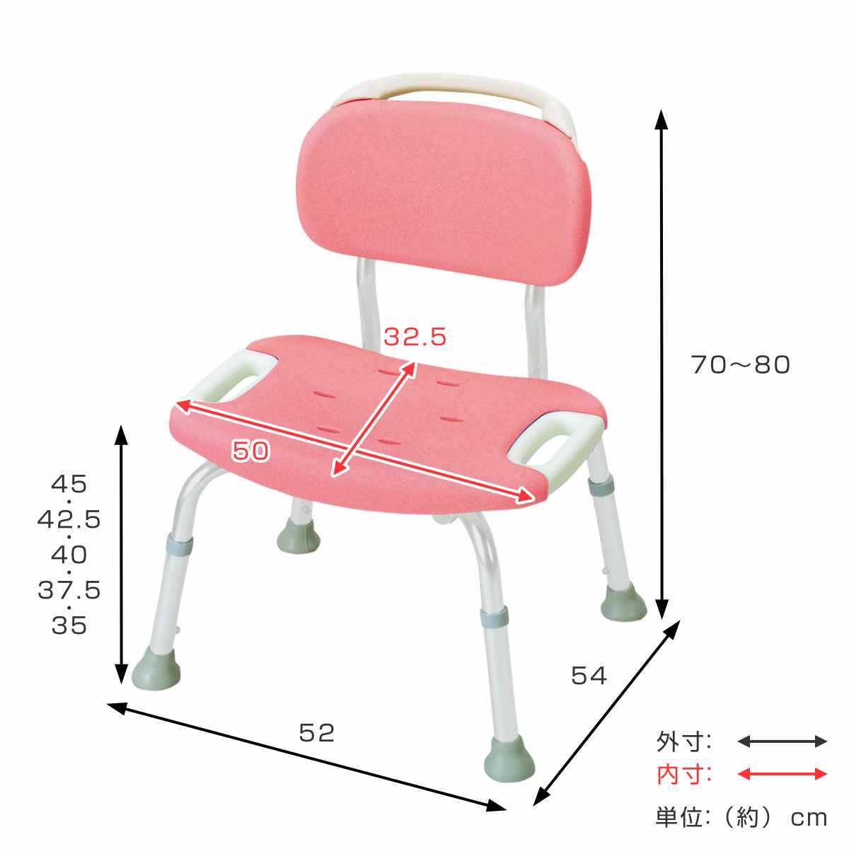 シャワーチェア シャワーベンチ やわらかシャワ...の詳細画像1