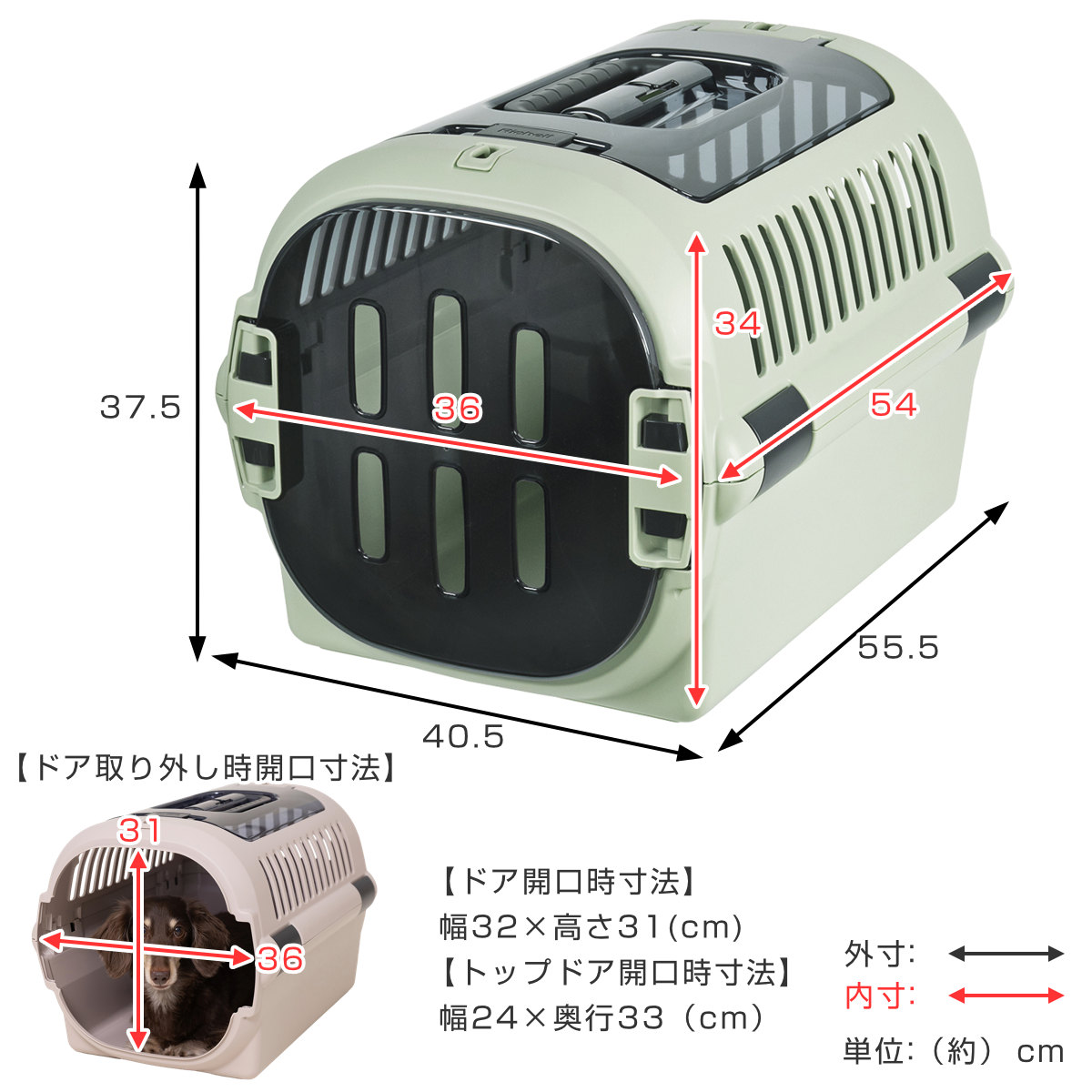 Richellペット用キャンピングキャリーM リッチェル（Richell） ペットキャリー キャンピングキャリーファインR