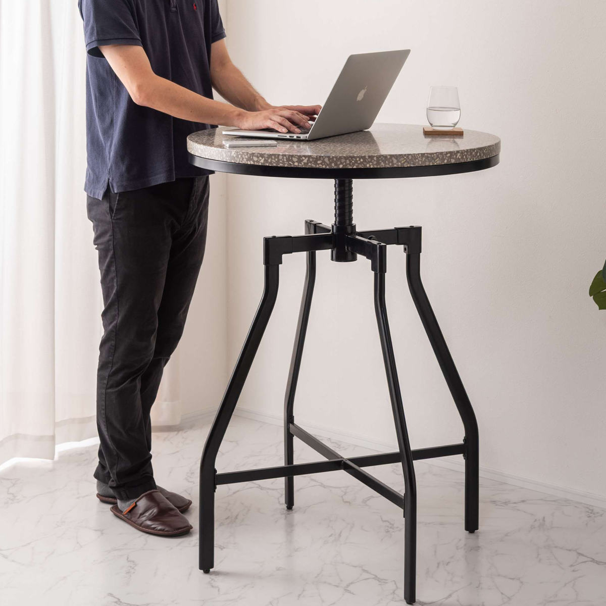 東谷 カウンターテーブル 直径80cm 円形 ハイタイプ ダイニング